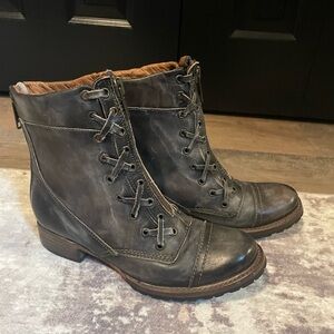 Freebird by Steven Charcoal Lace Up Boots